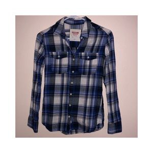 Flannel (Blue and White)